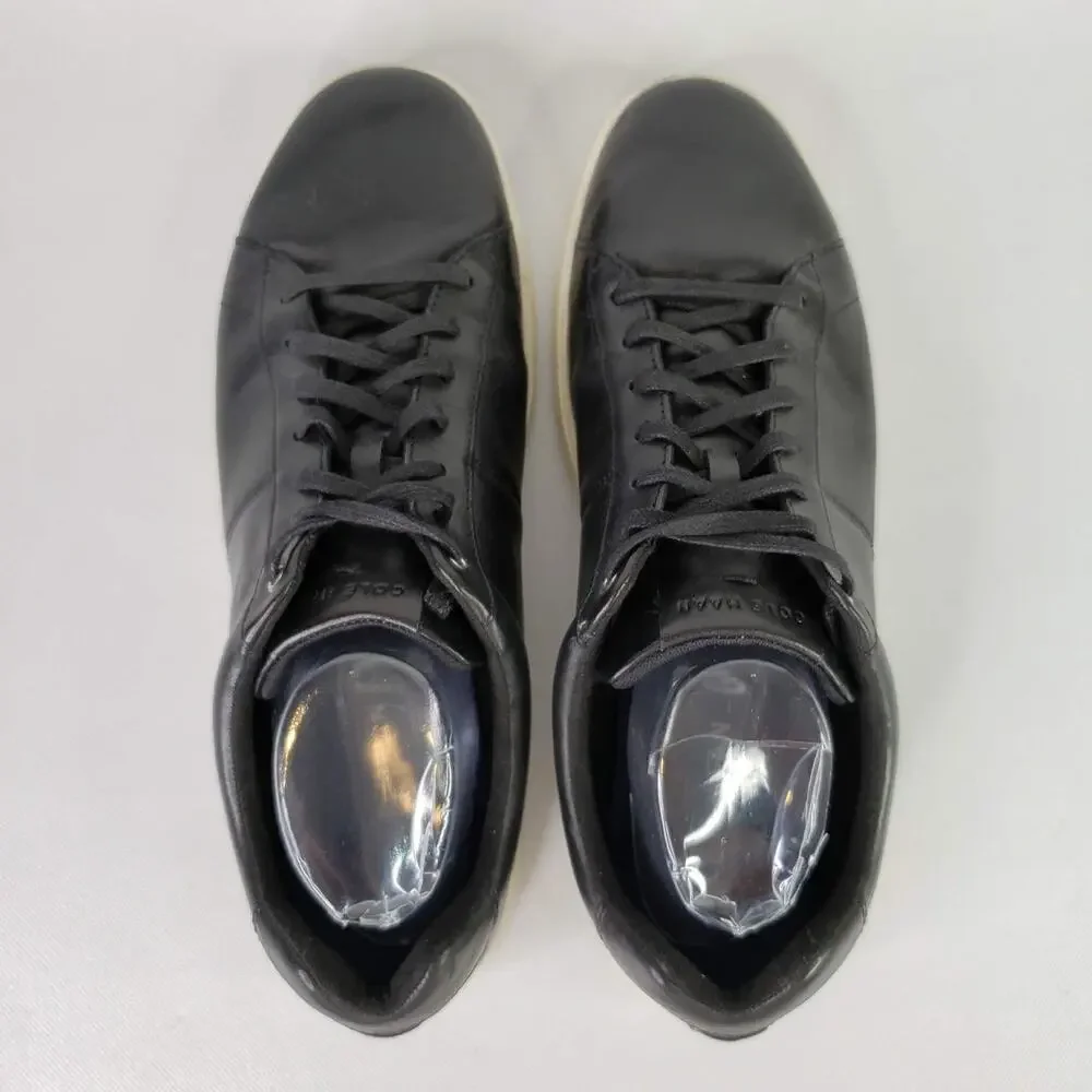 Cole Haan Sneakers Men's Size 13 Black Leather Lace Up Casual Shoes Preppy